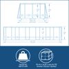 Abmessungen des Power Steel Pools