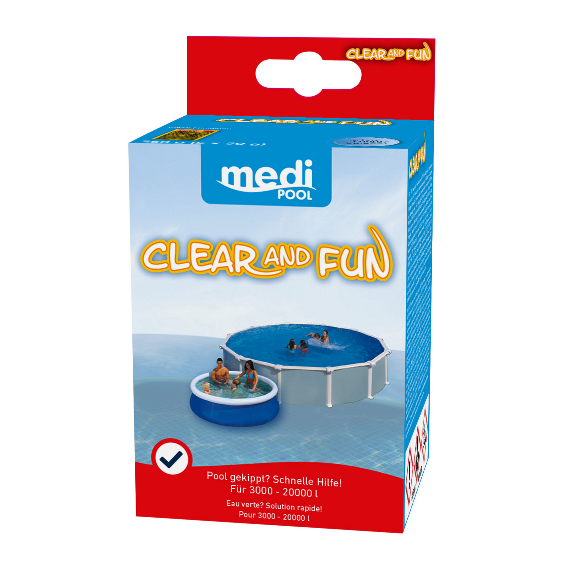 Chlor Plus Mini 'Clear and Fun' 250 g, mit speziellem Trübungsentferner + product picture