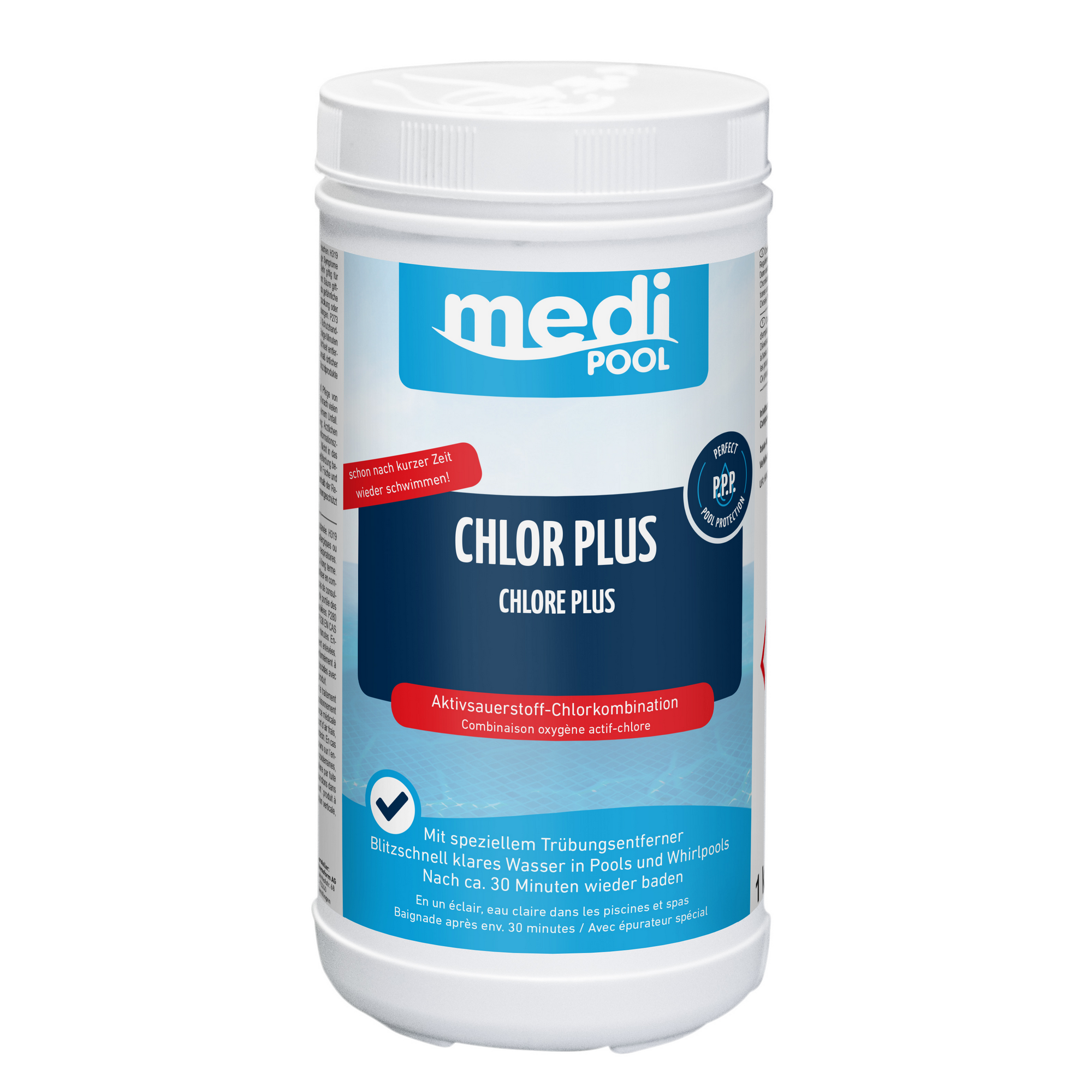 Chlor Plus 1 kg, mit speziellem Trübungsentferner + product picture