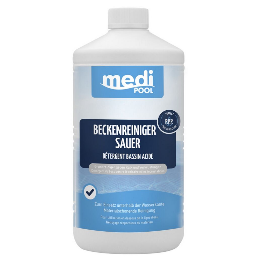 Medi Pool Beckenreiniger sauer 1 l Flasche