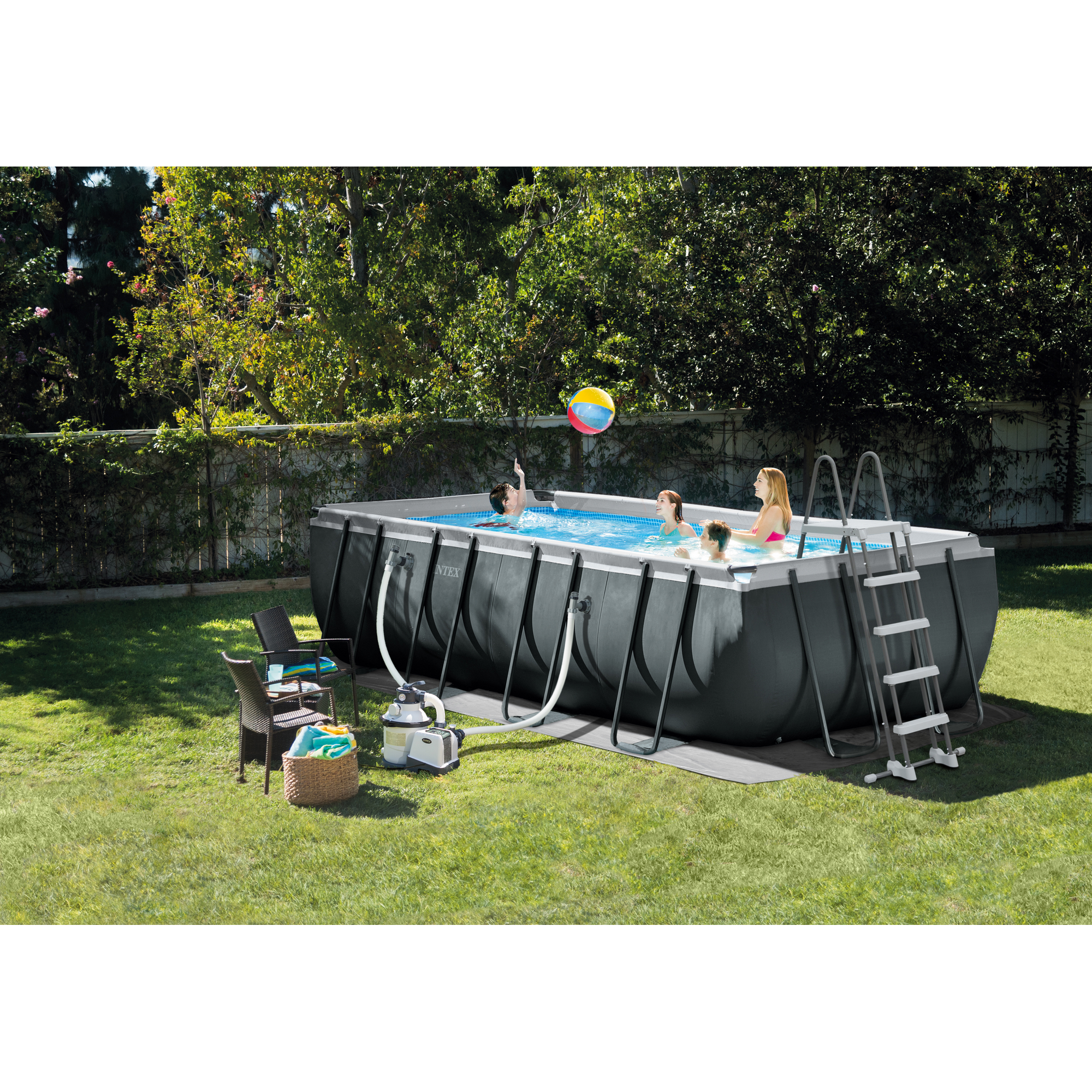 Frame-Pool-Set 'Ultra XTR Quadra' 549 x 274 x 132 cm mit Sandfilter und Sicherheitsleiter + product picture