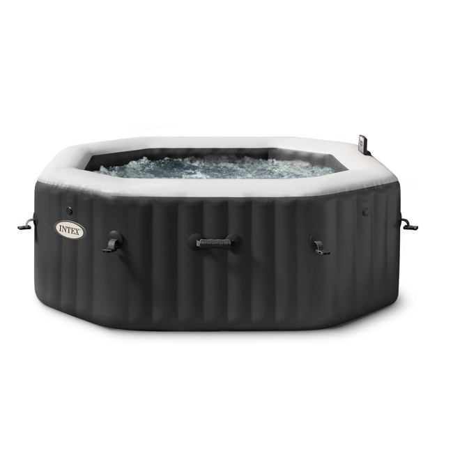 Bild von Whirlpool 'PureSpa™' Octagon Bubble Jet schwarz Ø 201 x 71 cm