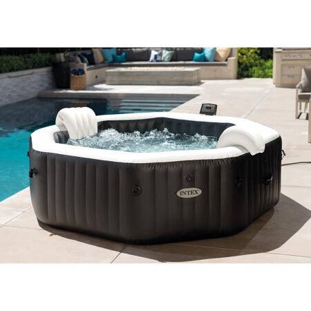 4. Bild von Whirlpool 'PureSpa™' Octagon Bubble Jet schwarz Ø 218 x 71 cm