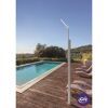 Pooldusche Spring aus Edelstahl neben Pool