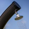 Solardusche mit laufendem Wasser