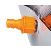 Orangefarbenes Ventil des Playpools Ocean