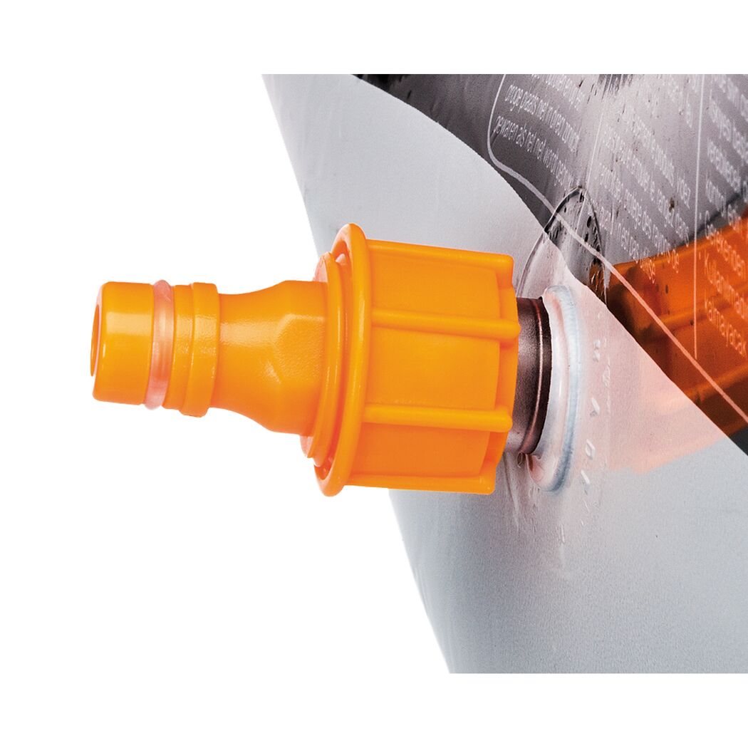 Orangefarbenes Ventil des Playpools Ocean