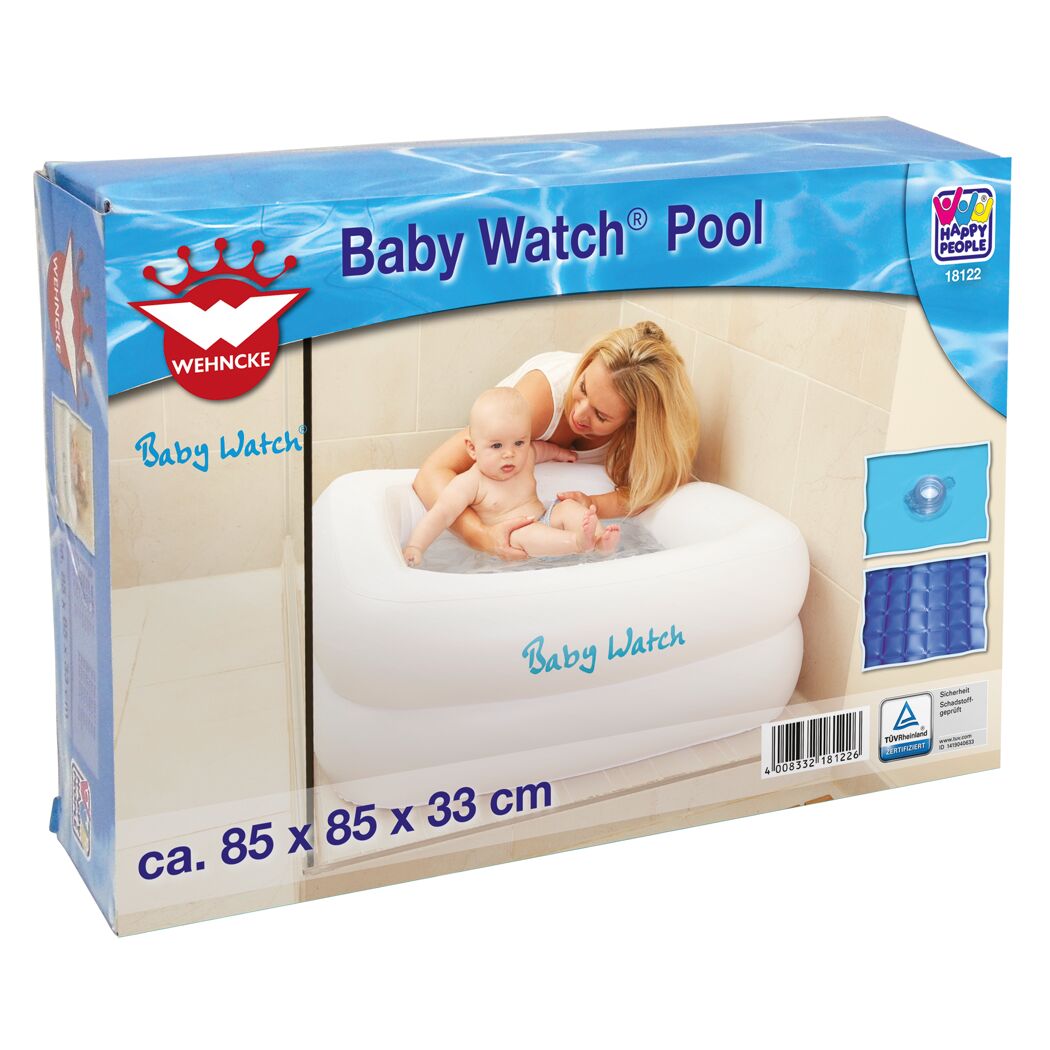 Baby in aufblasbarer Babywanne Baby Watch
