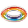 Bunter Schwimmring mit Regenbogenmuster