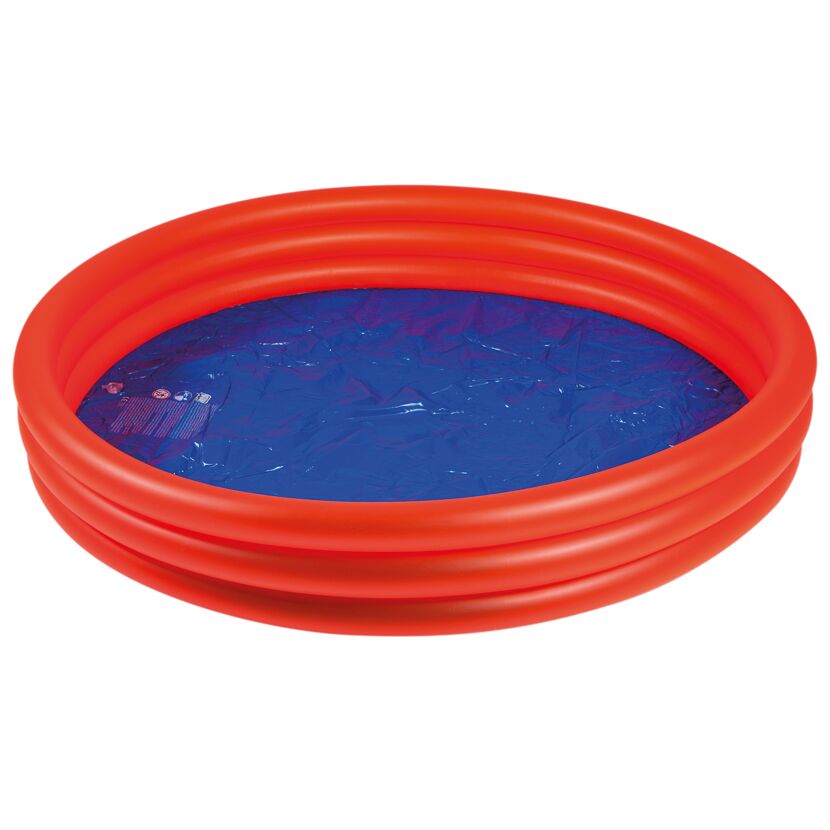 Roter, aufblasbarer 3-Ring-Pool