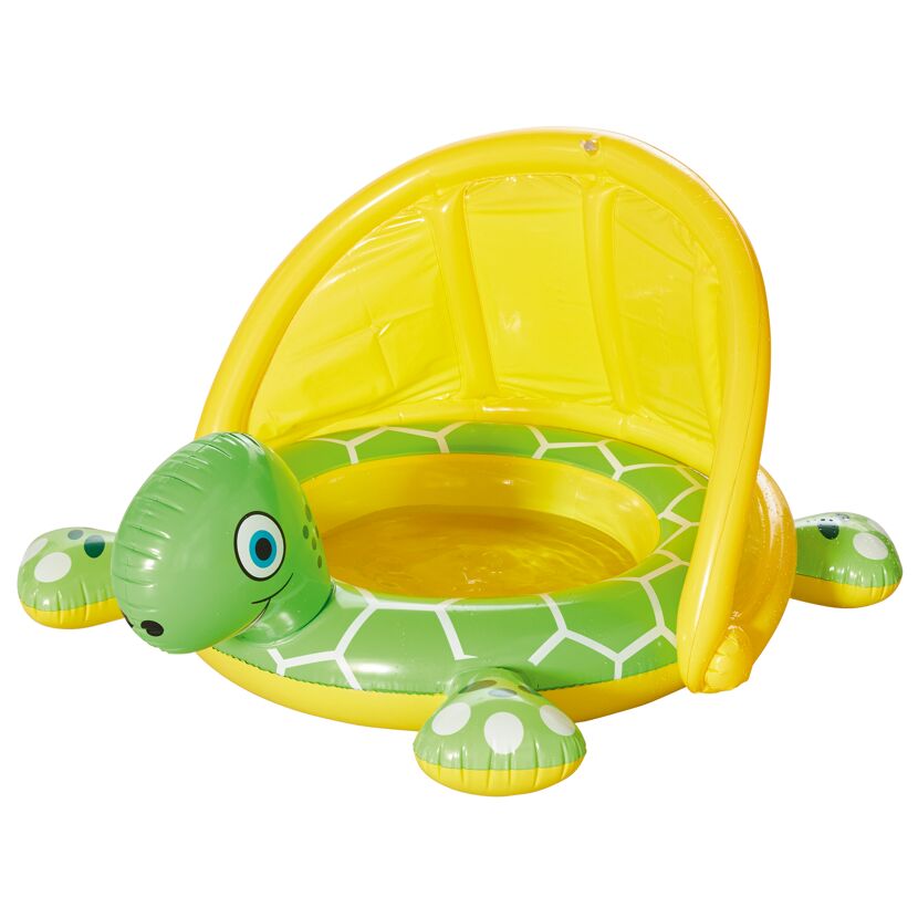 Aufblasbarer Babypool in Schildkröten-Form mit Sonnendach