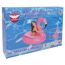 Person auf XXL Flamingo Schwimmring