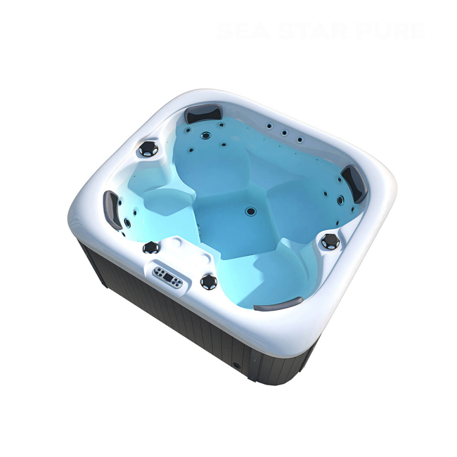 Bild von Whirlpool 'Sea Star Pure' anthrazit 180 x 160 x 79 cm