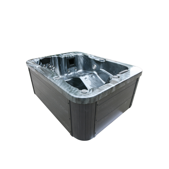 Bild von Whirlpool 'Black Marble Pure' anthrazit 210 x 160 x 85 cm