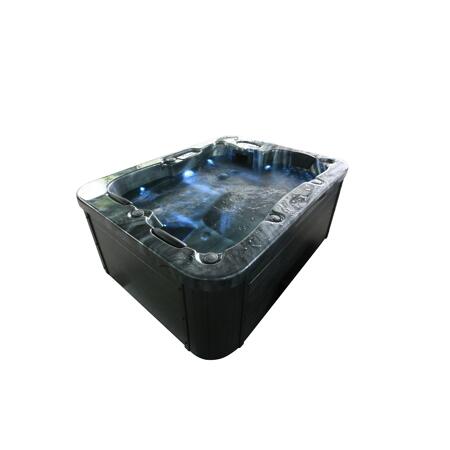 3. Bild von Whirlpool 'Black Marble Pure' anthrazit 210 x 160 x 85 cm