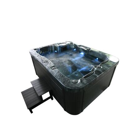 4. Bild von Whirlpool 'Black Marble' anthrazit 210 x 160 x 85 cm