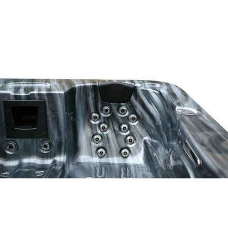 5. Bild von Whirlpool 'Black Marble' anthrazit 210 x 160 x 85 cm