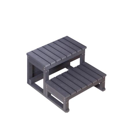 2. Bild von Whirlpool-Treppe anthrazit 62 x 54 x 40 cm