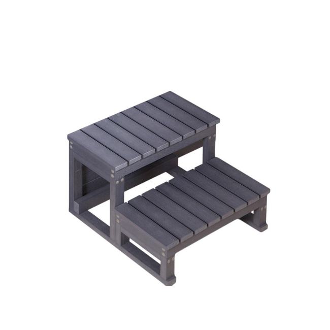 Bild von Whirlpool-Treppe anthrazit 62 x 54 x 40 cm