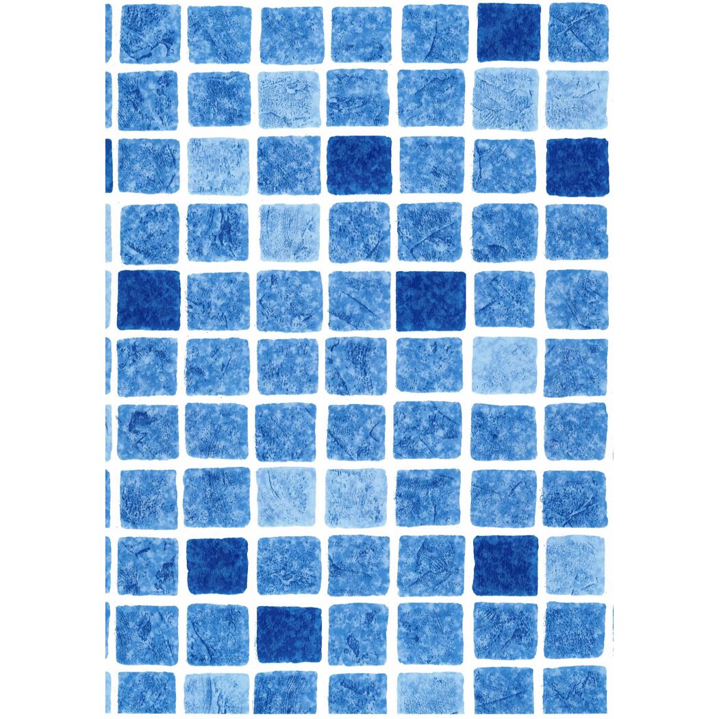 Blaue Poolfolie mit quadratischem Muster