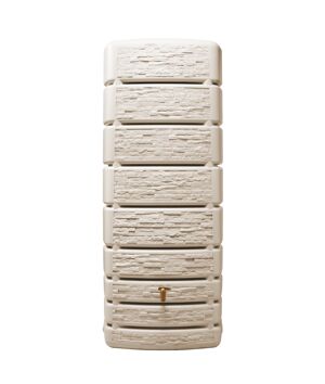 Regentonne 'Slim' beige 500 l mit Hahn