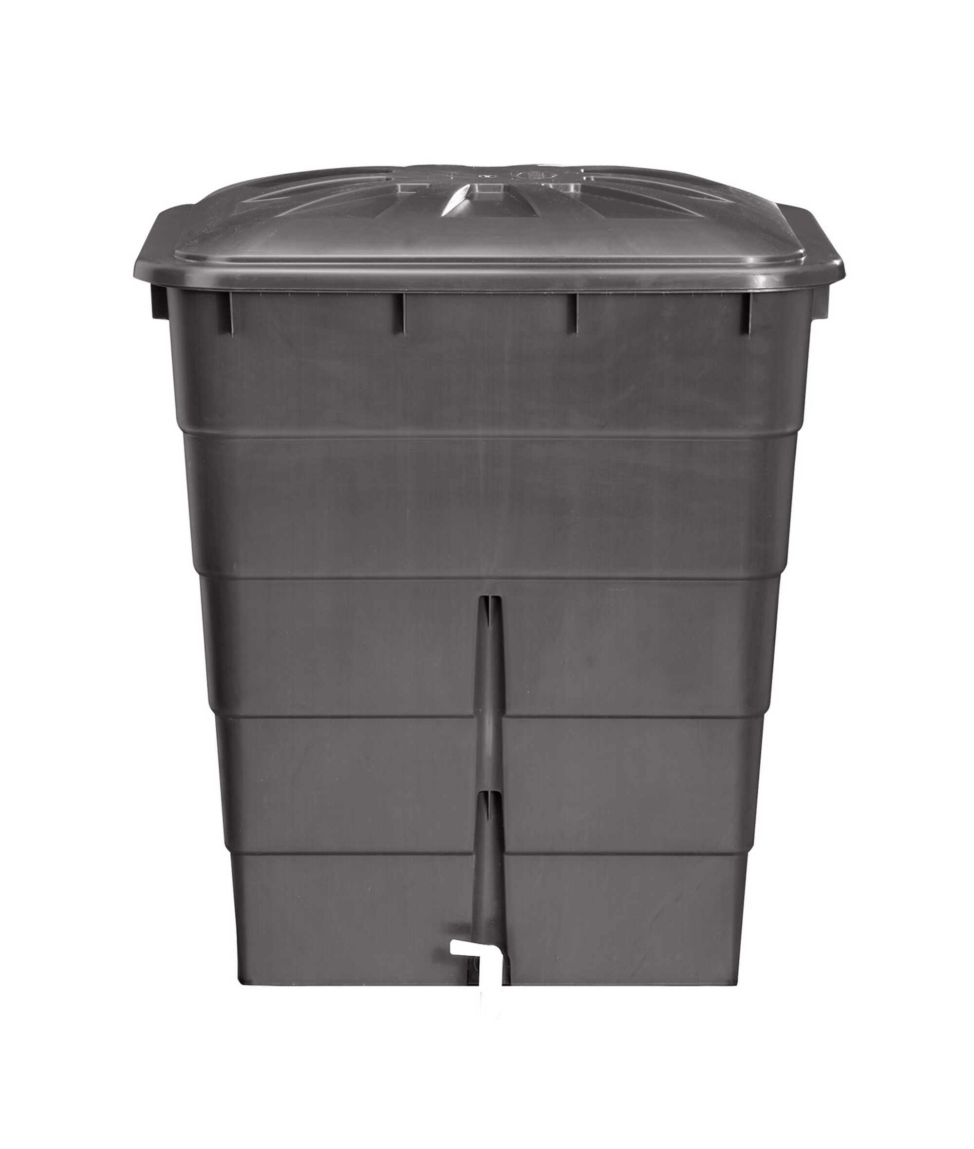 Graue Regentonne eckig 300 Liter