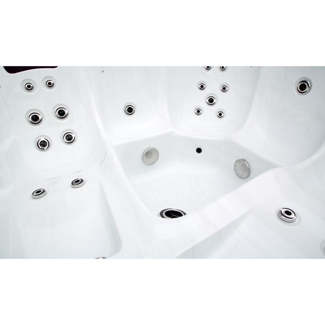 Whirlpool 'Domenico' silbern 216 x 216 x 92 cm