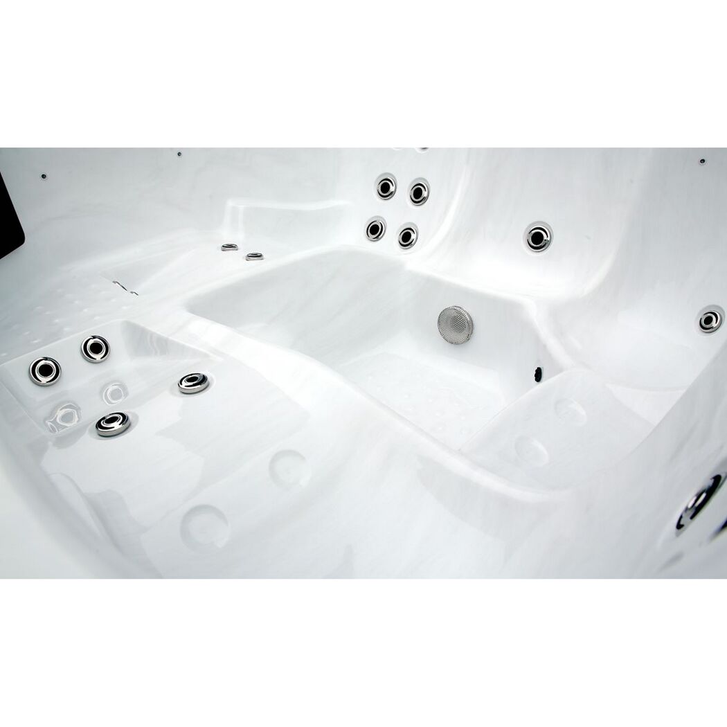 Whirlpool 'Domenico' silbern 216 x 216 x 92 cm