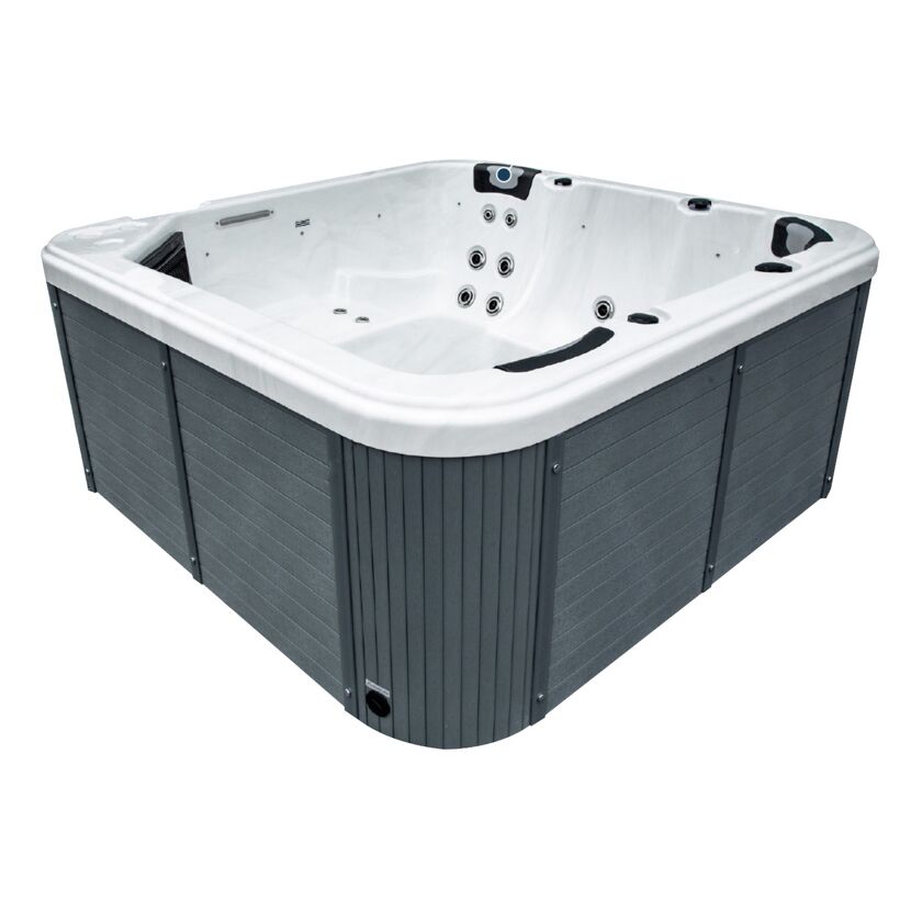 Whirlpool 'Domenico' silbern 216 x 216 x 92 cm