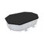 PVC-Abdeckplane 'Flowclear' schwarz 305 x 184 cm