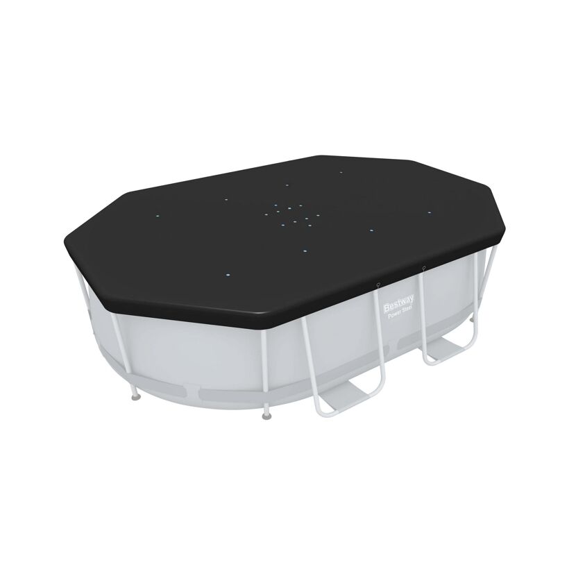 PVC-Abdeckplane 'Flowclear' schwarz 305 x 184 cm