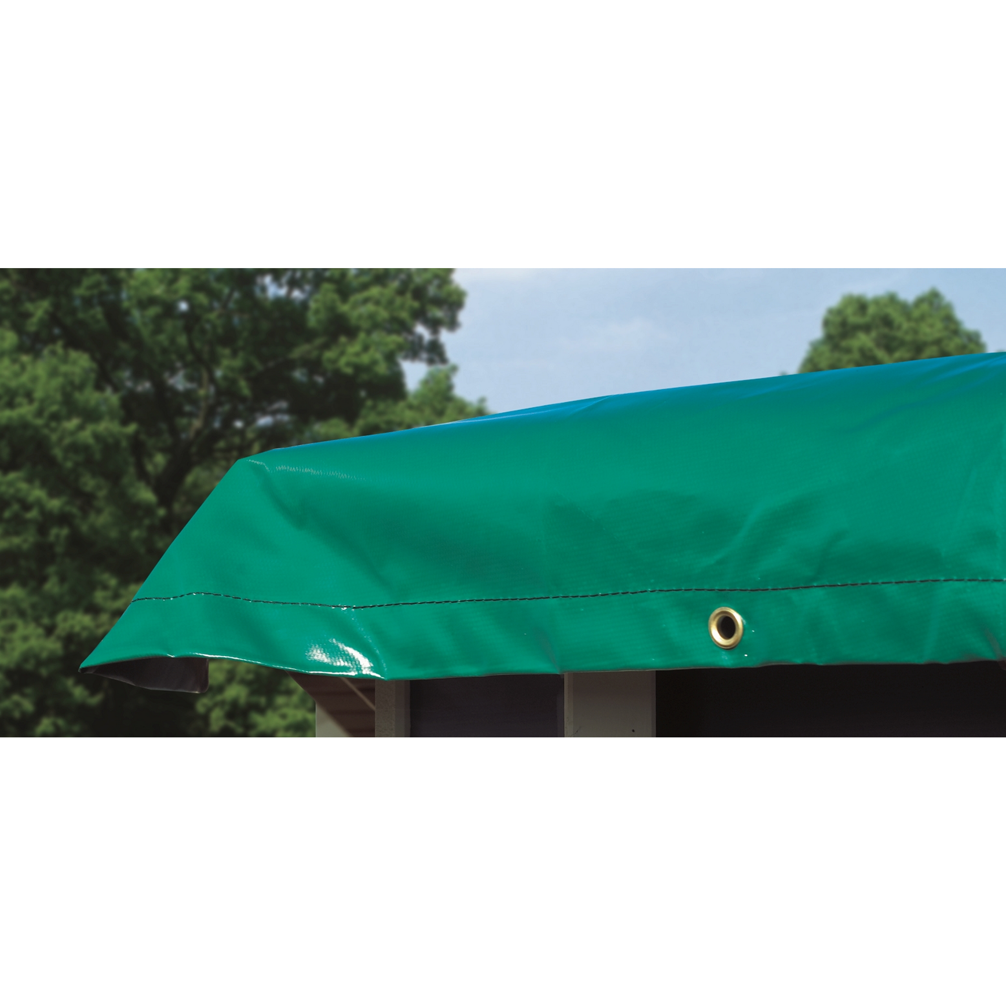 Winterabdeckplane grün 550 x 550 cm, für Massivholzpool Modell 2 + product picture