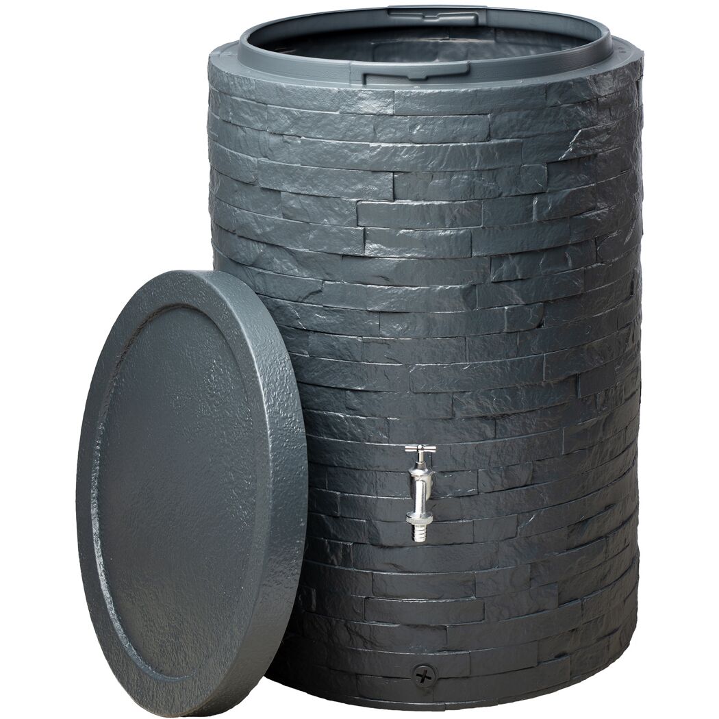 Regentonne 'Muro' graphite grey 420 l