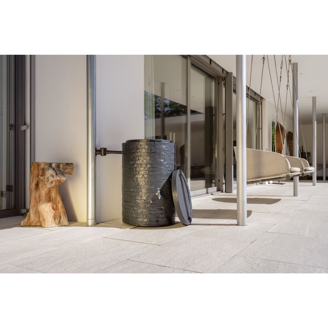 Regentonne 'Muro' graphite grey 420 l