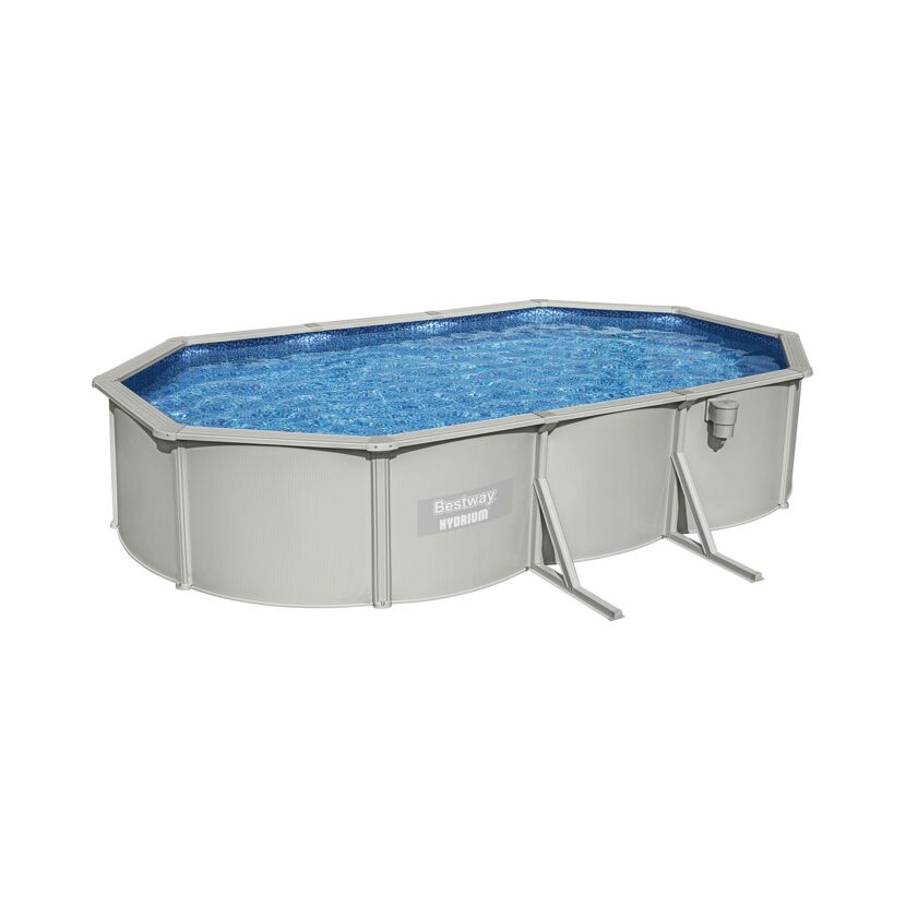 Stahlwandpool-Set 'Hydrium' Set 610 x 360 x 120 cm mit Sicherheitsleiter und Sandfilteranlage