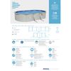 Stahlwandpool-Set 'Hydrium' Set 610 x 360 x 120 cm mit Sicherheitsleiter und Sandfilteranlage