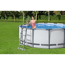 Verkleinertes Bild von Pool-Sicherheitsleiter 'Flowclear™' Stahl für Pools bis 132 cm