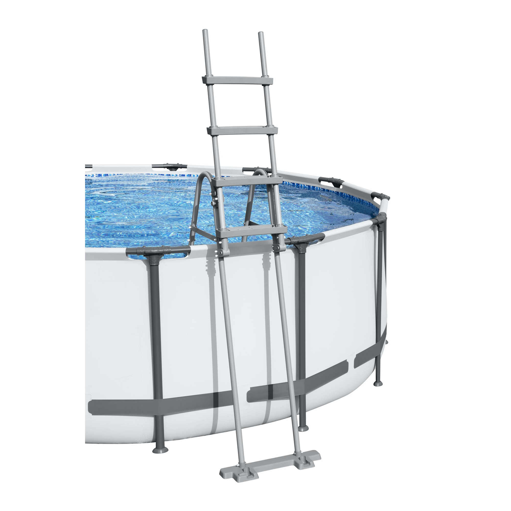 Pool-Sicherheitsleiter 'Flowclear™' Stahl 2 x 4 Stufen, 122 cm + product picture