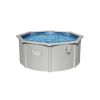 Bestway Stahlwandpool Hydrium mit blauem Wasser.