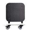 Schwarzer Pflanzenroller mit Rollen