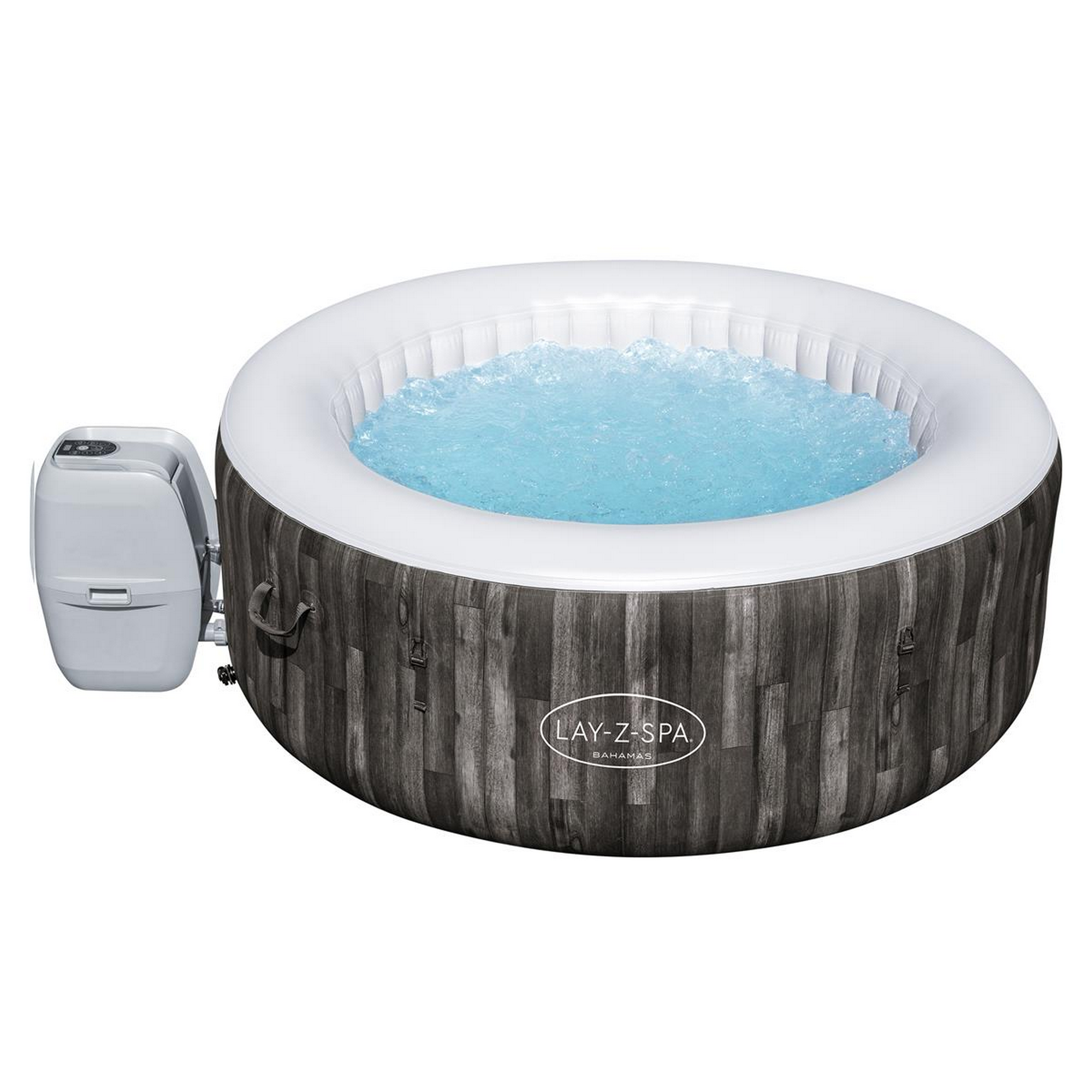 Whirlpool 'LAY-Z-SPA® Bahamas AirJet™' anthrazit Holz-Optik Ø 180 x 66 cm + product picture