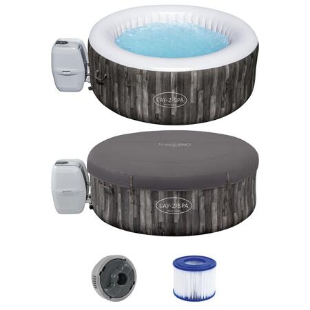 3. Bild von Whirlpool 'LAY-Z-SPA® Bahamas AirJet™' anthrazit Holz-Optik Ø 180 x 66 cm