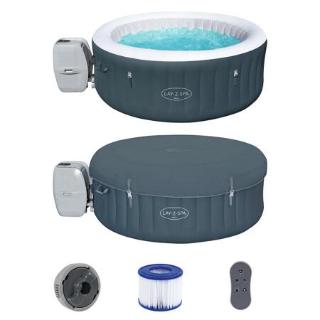 3. Bild von Whirlpool 'LAY-Z-SPA® Bali AirJet™' schwarz  Ø 180 x 66 cm, mit LED
