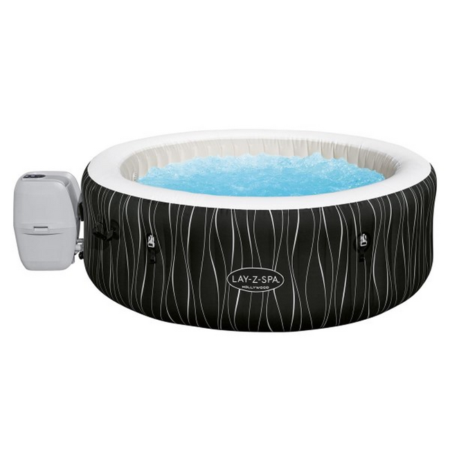 Bild von Whirlpool 'LAY-Z-SPA®Hollywood AirJet™' schwarz Ø 196 x 66 cm, mit LED