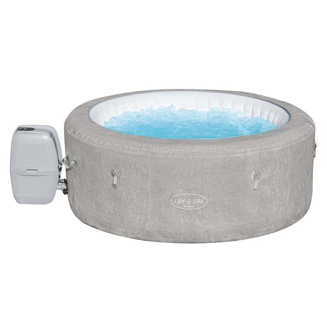 Bild von Whirlpool 'LAY-Z-SPA® ECO-Zurich AirJet™' grau Alabaster-Optik Ø 180 x 66 cm