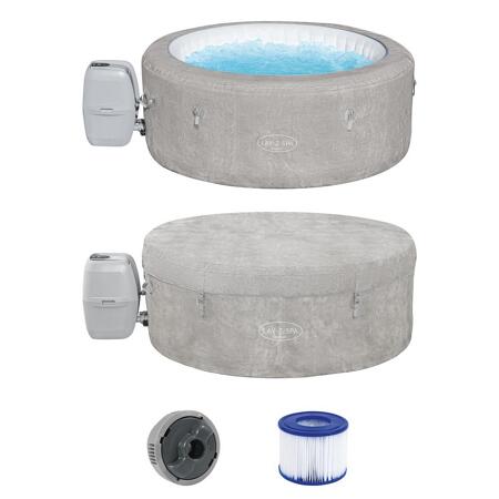 3. Bild von Whirlpool 'LAY-Z-SPA® ECO-Zurich AirJet™' grau Alabaster-Optik Ø 180 x 66 cm