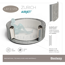 Verkleinertes Bild von Whirlpool 'LAY-Z-SPA® ECO-Zurich AirJet™' grau Alabaster-Optik Ø 180 x 66 cm