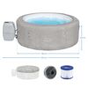 Aufblasbarer Whirlpool Lay-Z-Spa Zurich mit Zubehör.