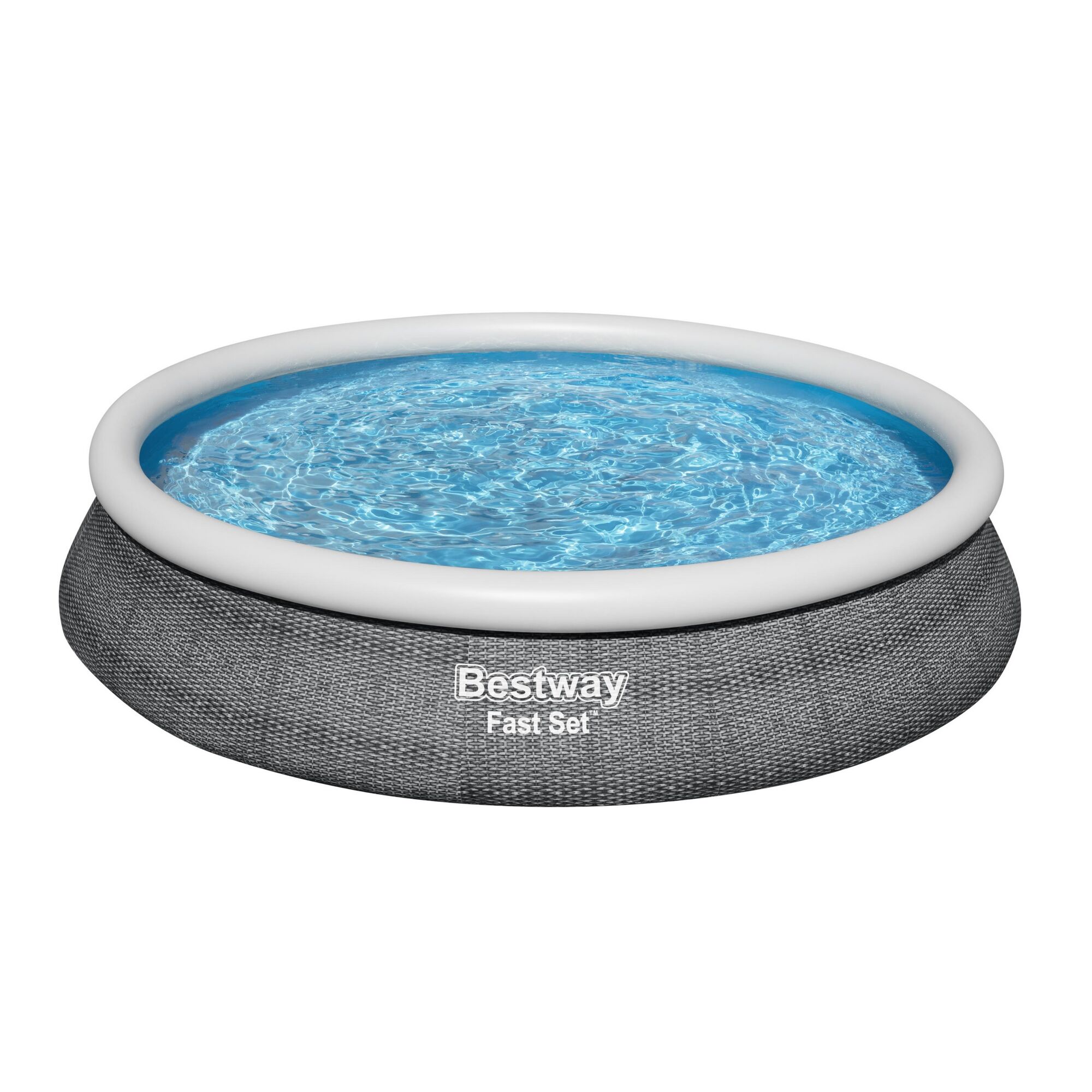 Bestway Fast Set Aufstellpool mit Wasser gefüllt.
