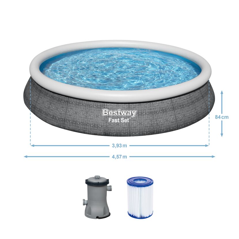 Bestway Fast Set Pool mit Filterpumpe